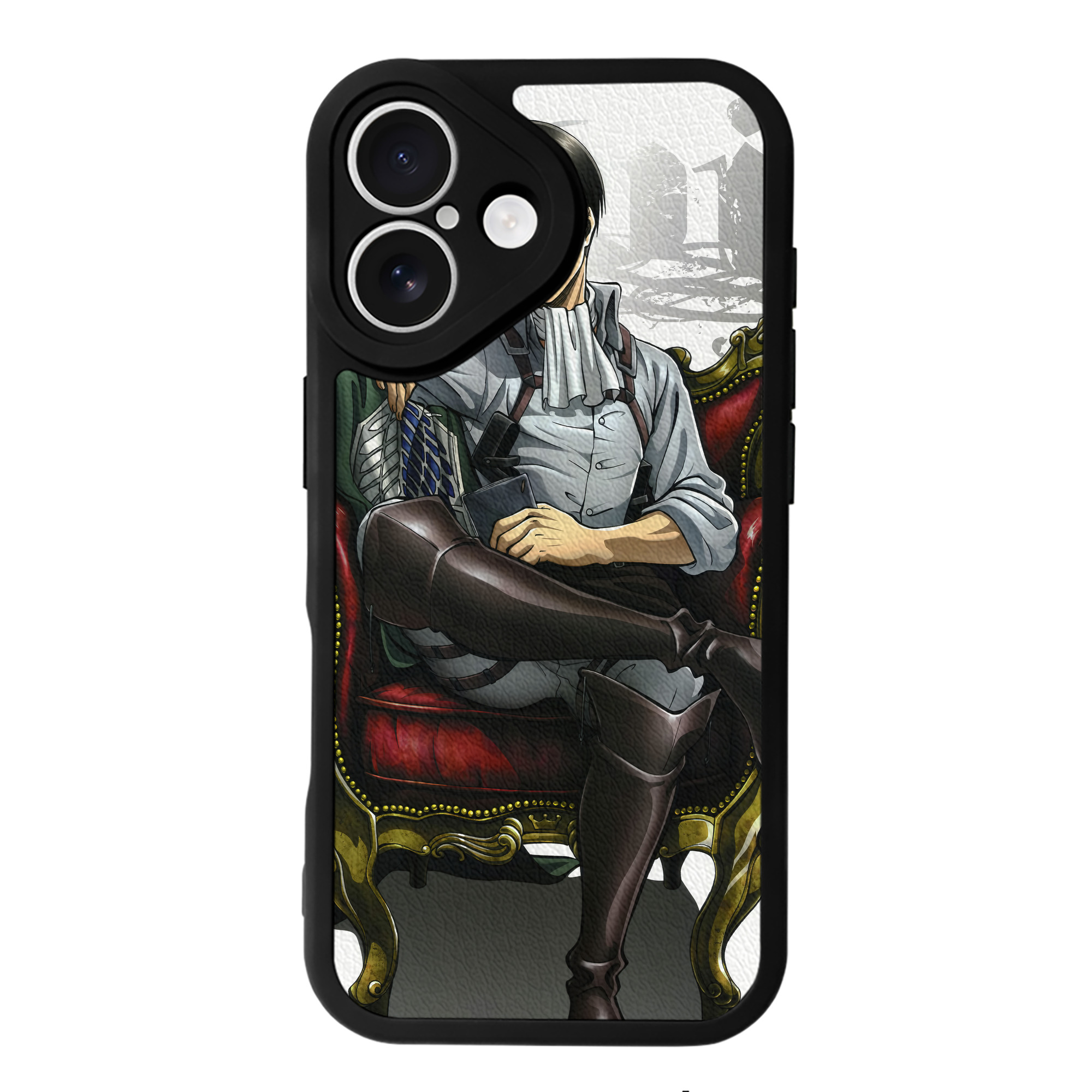 （画像用） 進撃の巨人 Attack on Titan 【iPhone 16シリーズ対応】シリコンスマホケース（レザー調） 材質：シリコン
